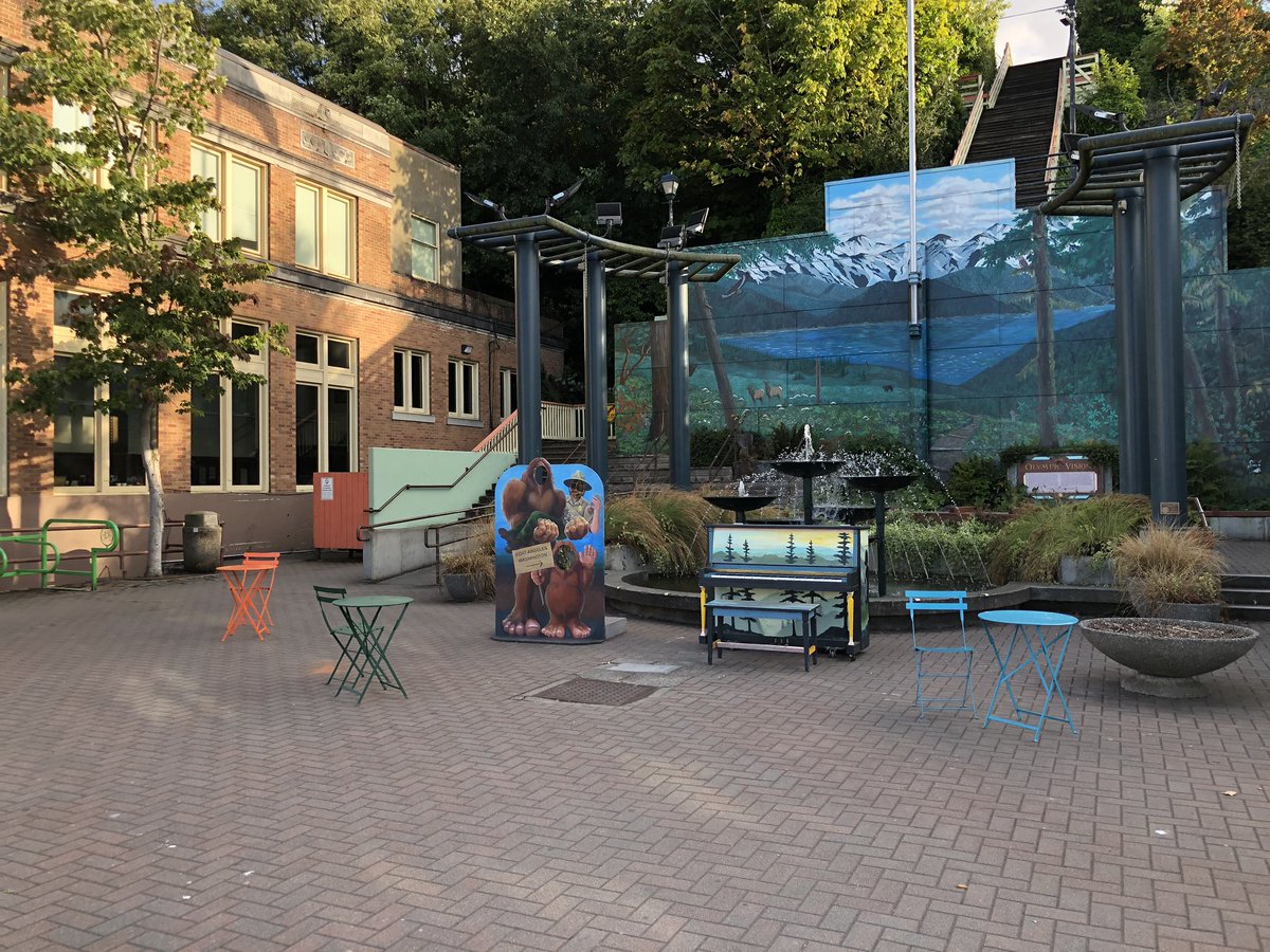 3. There are no tourists here. This place, normally bustling in the shadow of Hurricane Ridge and alive on the Pacific breeze, is a Ptomekin Village. All the set dressing is in place. No actors. No cameras. No audience. No laughing kids. No aromas of fun food
