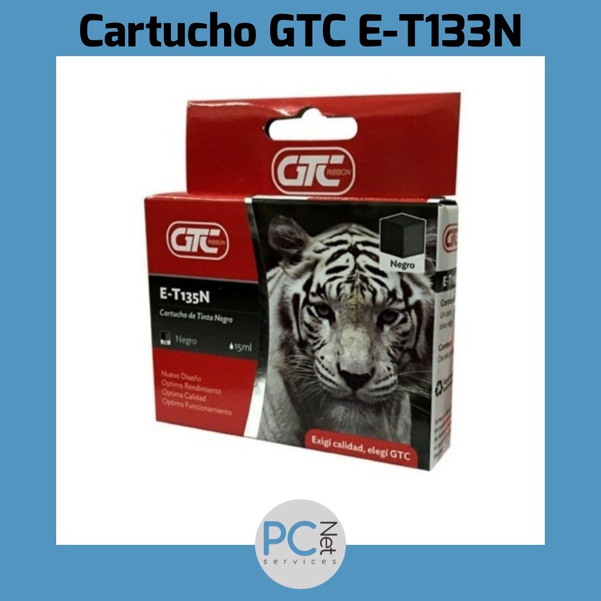 pcnetservices's tweet photo. Cartuchos GTC E-T133N
#cartucho #cartuchos #alternativo #alternativos #cartuchoalternativo #tinta #tintas #negro #impresora #impresoras #imprimir #gtcribbon #pcnetservices https://t.co/ZsTxPOxDdM