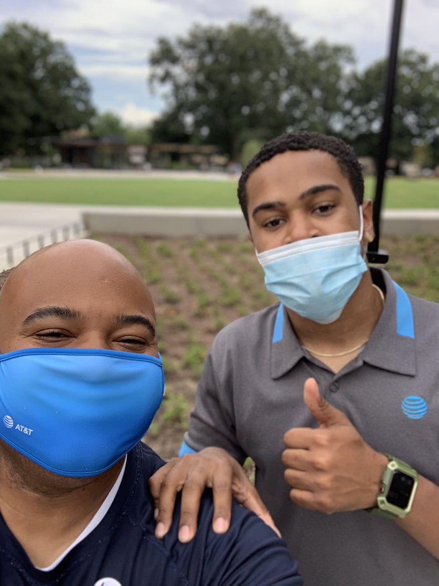 Patterson Pirate Tyrell and Ty working with the Fiber Team at Raleigh First Friday back to school kickoff. <a href="/404girl/">Betsy Francis</a> <a href="/AdamMRagab/">Adam M. Ragab</a> <a href="/ChrisSerina/">Christopher Serina</a> #MAS #lifeatatt #theforce #attemployee #NCStrong @NCFastLane
