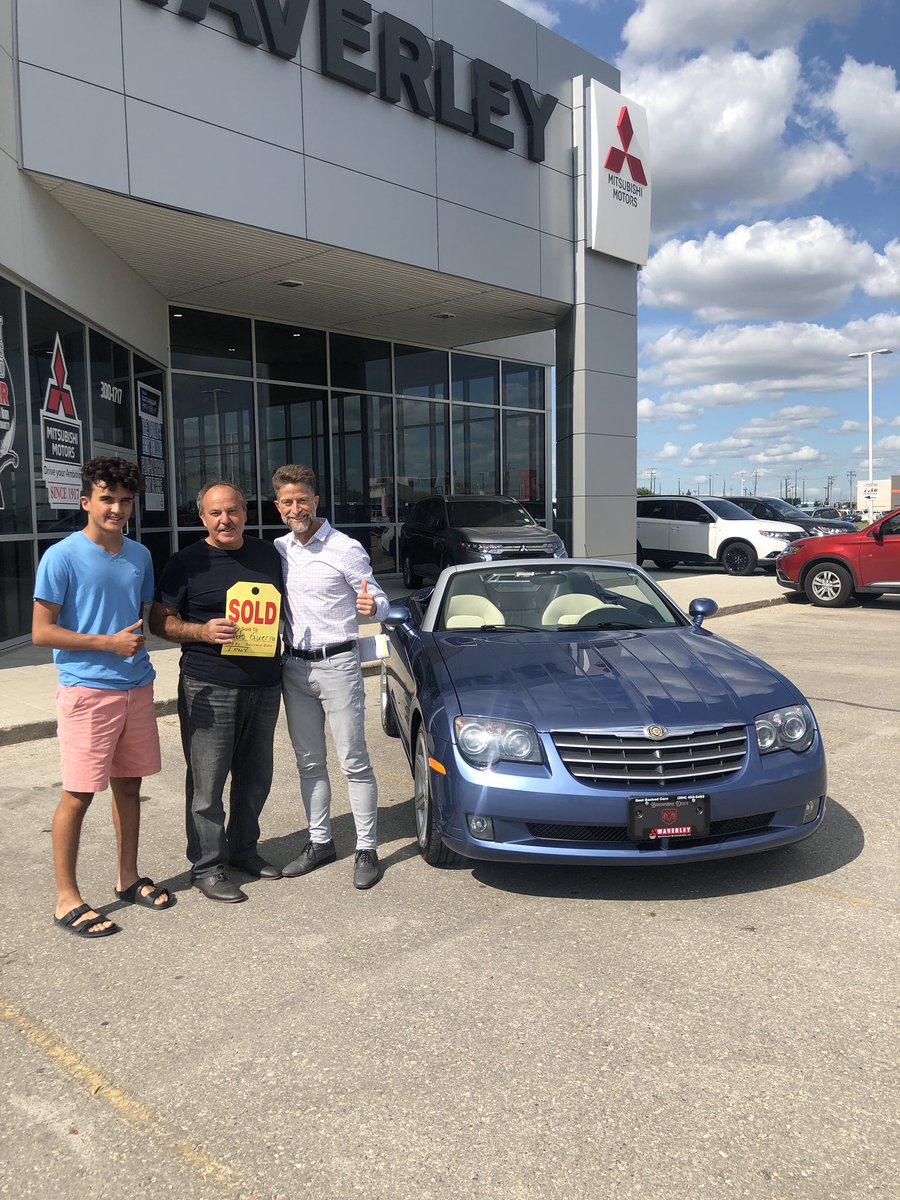 WaverleyMits's tweet photo. At Waverley Mitsubishi we like to make your car dreams come true. Congratulations Aldo on this beautiful 2005 Crossfire Convertible. We’re so happy for you, Waverley Mitsubishi and Rino Attardo😊 https://t.co/m8oRY5PGqF