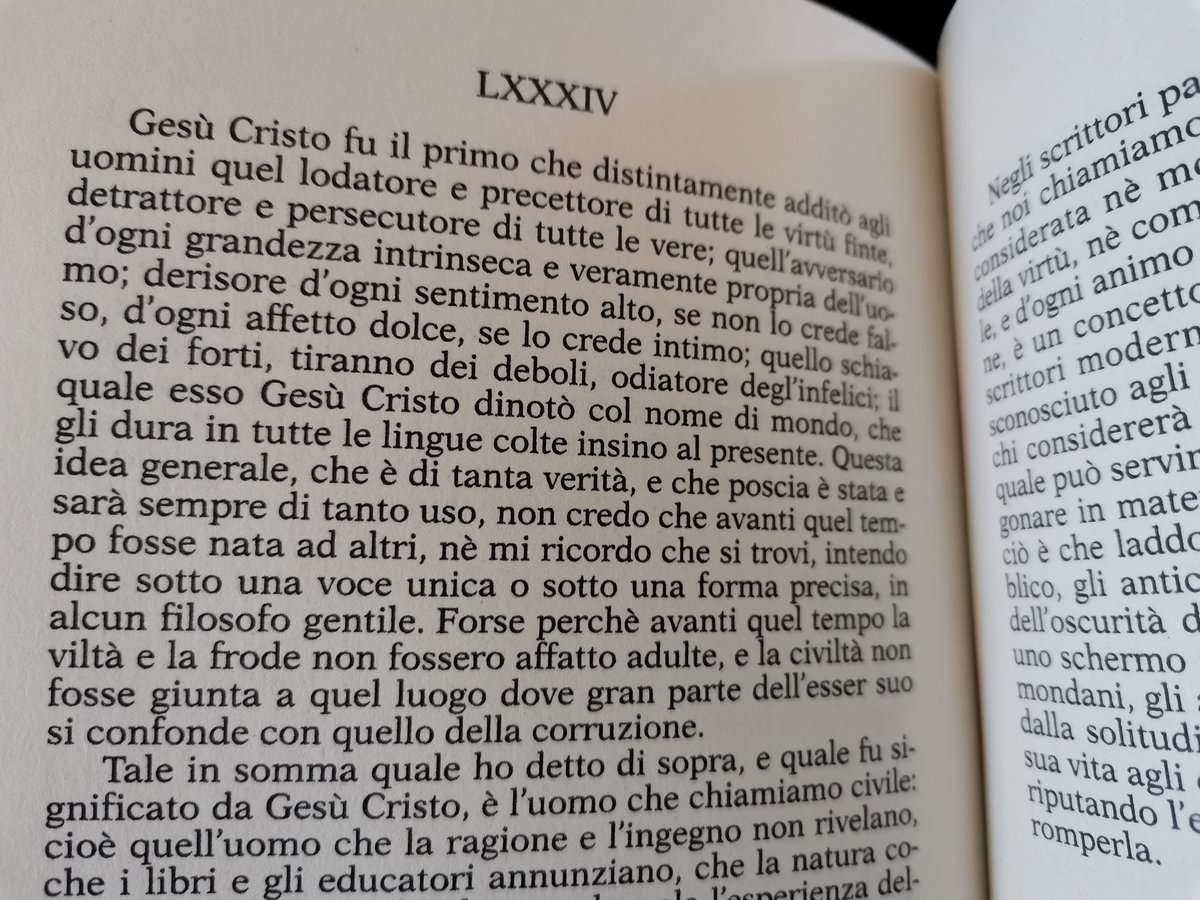 84th tought: "Jesus was the first to note men as worshippers and receivers of fake virtues. (...) slaves of the strong, tyrants of the weak (...): this was what Jesus described as the world (...) There is so much true into that as I have ever read in a secular philosopher."30/n