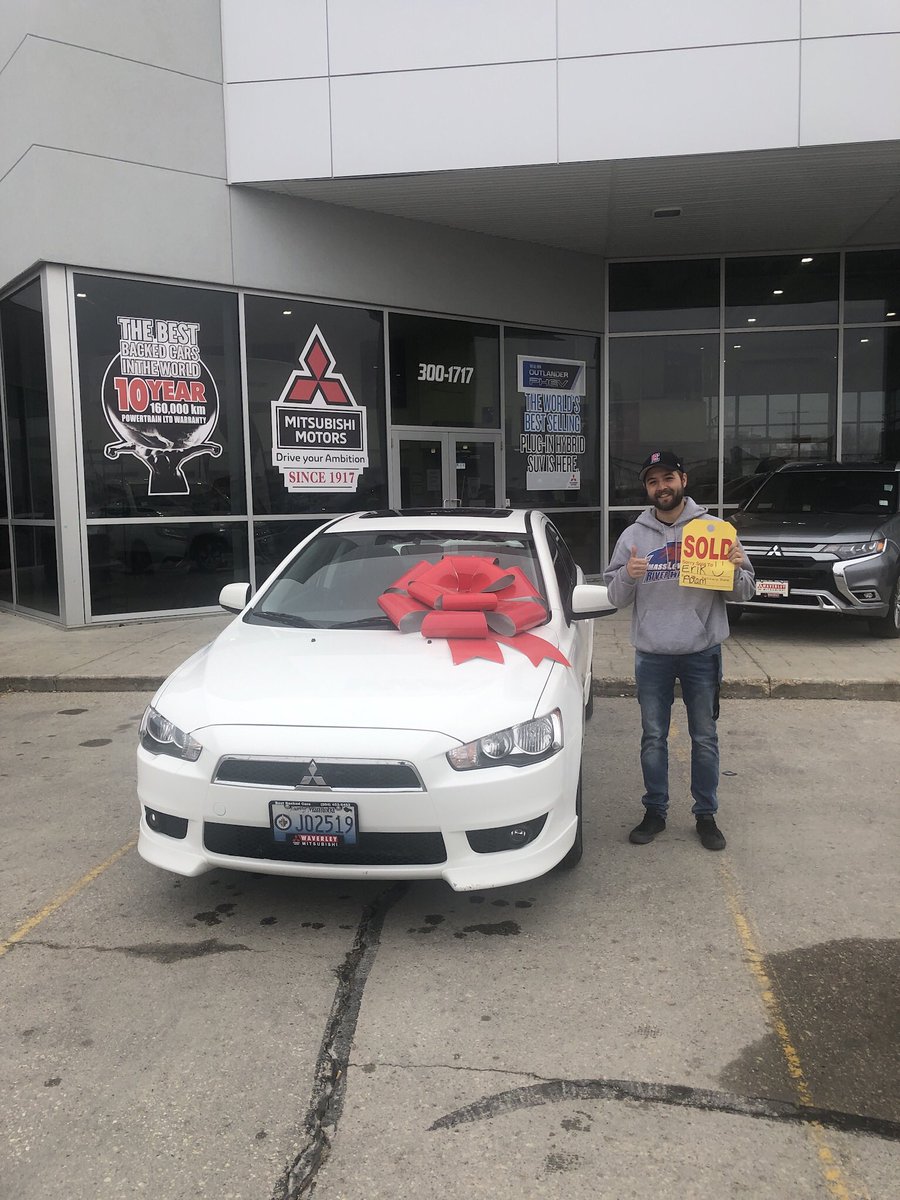 WaverleyMits's tweet photo. Thank you Erik for joining our Waverley Mitsubishi family! Congratulations on your new 2009 Mitsubishi Lancer! Wishing you the best, Waverley Mitsubishi, Adam McDonald, and the Attardo family😁 https://t.co/iMpAUVrXWU