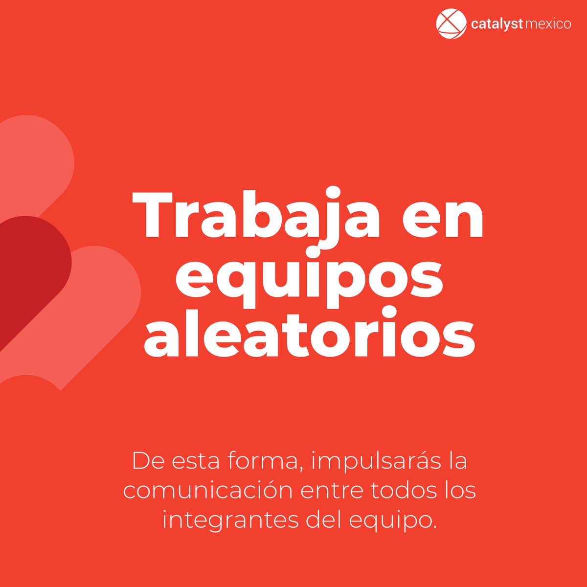 CatalystMX's tweet image. Con estos 3 pasos mantendrás la comunicación y la unión de equipo a tope 🔝

No dejes que el distanciamiento social afecte a tu equipo. Nuestros team buildings virtuales están diseñados específicamente para equipos remotos💻

#teambuilding #trabajoremoto #equiposremotos