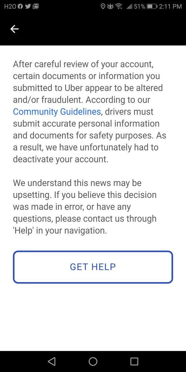 andy1978725's tweet photo. @Uber_Support  I can't open my app. It shows below. It does not make sense since I have not go online for several months due to covid 19. Please let me know what is going on?? I deserve to know what is the exact reason! https://t.co/3r0RkyaU4q