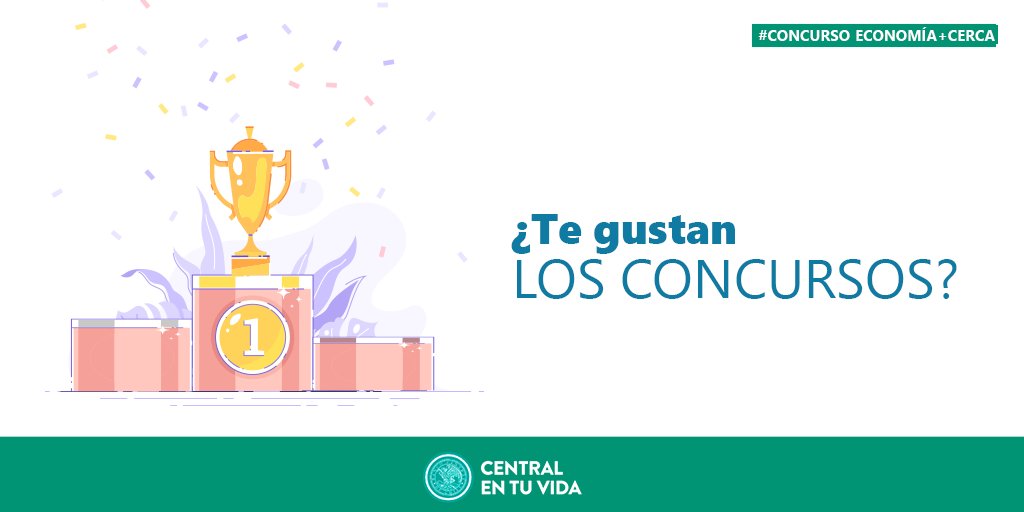 centralentuvida's tweet photo. ¿Te gustan los concursos? 🏆¿Eres estudiante o profesor de educación media?📚Participa de Economía + Cerca, un certamen donde la creatividad y el conocimiento se unen para resolver una pregunta sobre economía y finanzas.🤓💵¡Plazo hasta el 31 de agosto!👉🏼 https://t.co/mllIZtzTqs https://t.co/Aq5F2kB2XV