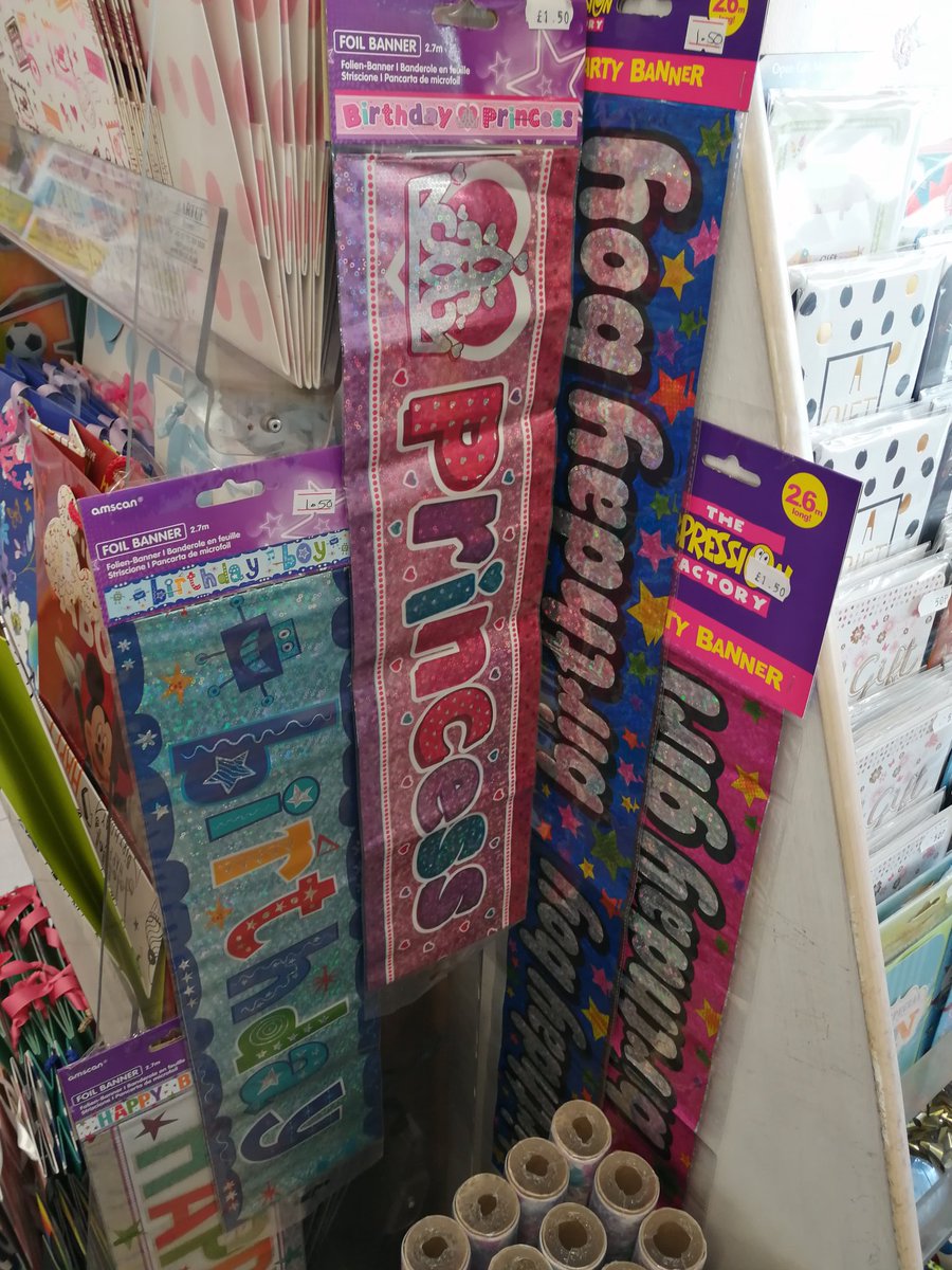PitchforthNews's tweet photo. 🎉🎈Birthday Banners £1.50, Greetings Cards £1.50, Gift Bags starting from £1.50 🎈🎉 @HightownVillage @CrosbyVillage @BubbleCrosby @L22_Waterloo #crosbynet #seftonhour #Liverpool #northwesthour https://t.co/HHsK9FYUFG