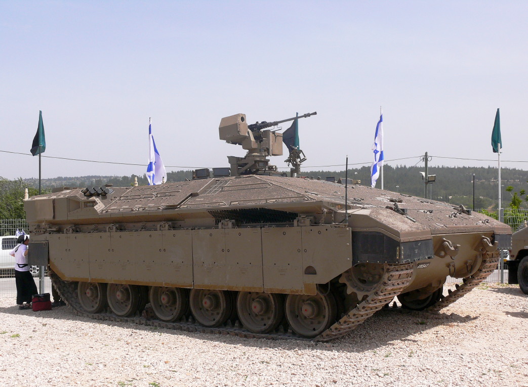 As a last ditch attempt to save the men, the IDF command ordered them to cram into the Namer armored personal carriers (APCs).These are converted TANKS. They're the most heavily armored APCs in the world.
