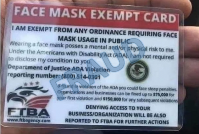 FBILittleRock's tweet photo. #ALERT These cards do not carry the force of law. The "Freedom to Breathe Agency" or "FTBA" is not a government agency. Do not be fooled by the misappropriation of the #DOJ eagle and seal. #ARnews https://t.co/3DJKOmPu8E