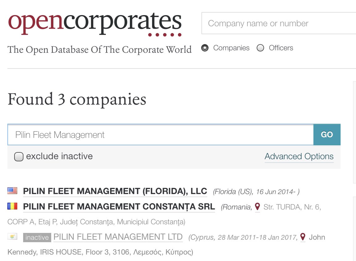 The original company was based out of Cyprus, and the entities are also based out of Romania and FL.That makes some sense to some who understand how ships are owned, where they identified and why. I’m still learning.4/