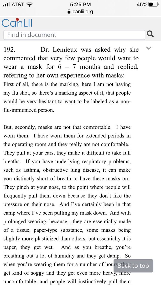 5/ And testimony also showed many nurses found masks uncomfortable and that they tended to have a “grunge factor” when worn for long periods...