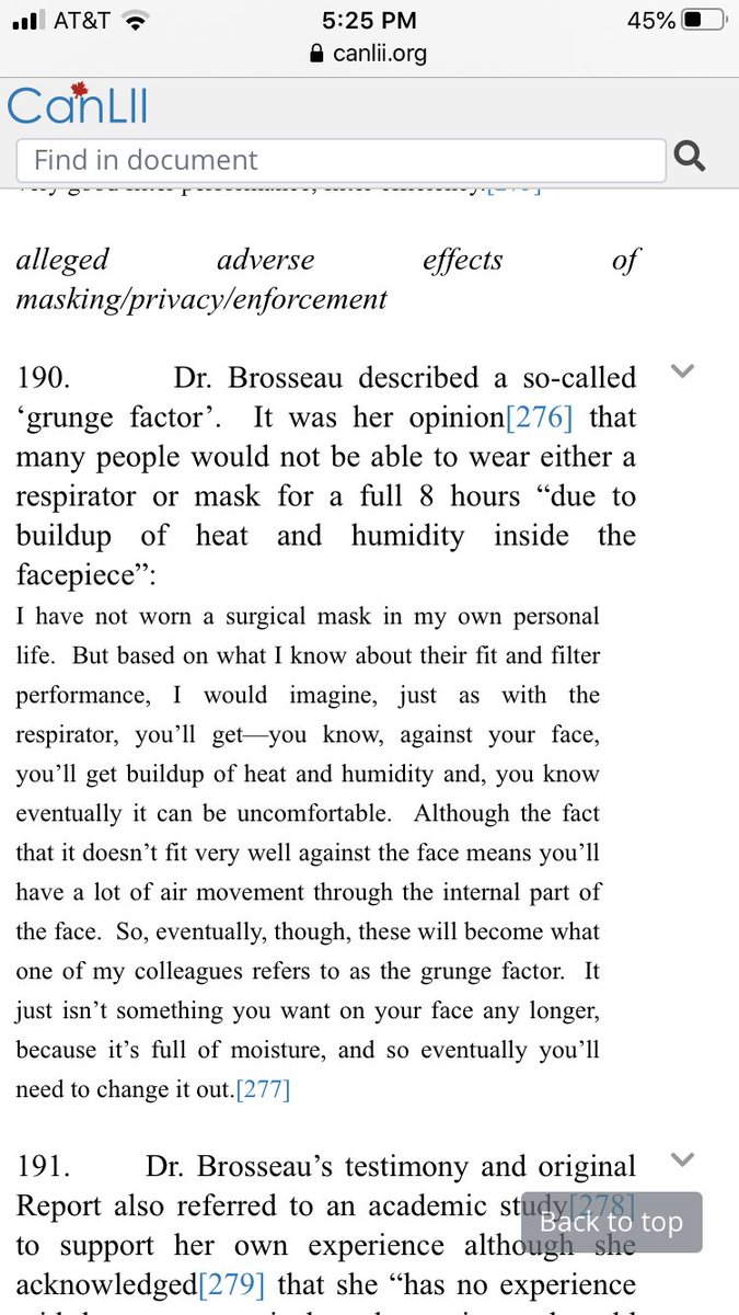 5/ And testimony also showed many nurses found masks uncomfortable and that they tended to have a “grunge factor” when worn for long periods...