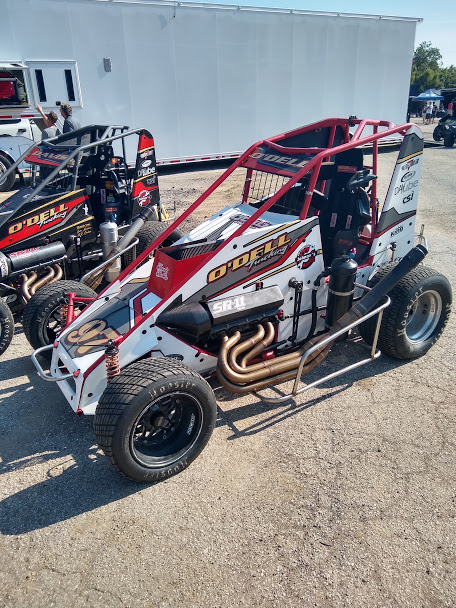 Austin O'Dell #97 finalizing adjustments for the Ironman 55 this weekend.