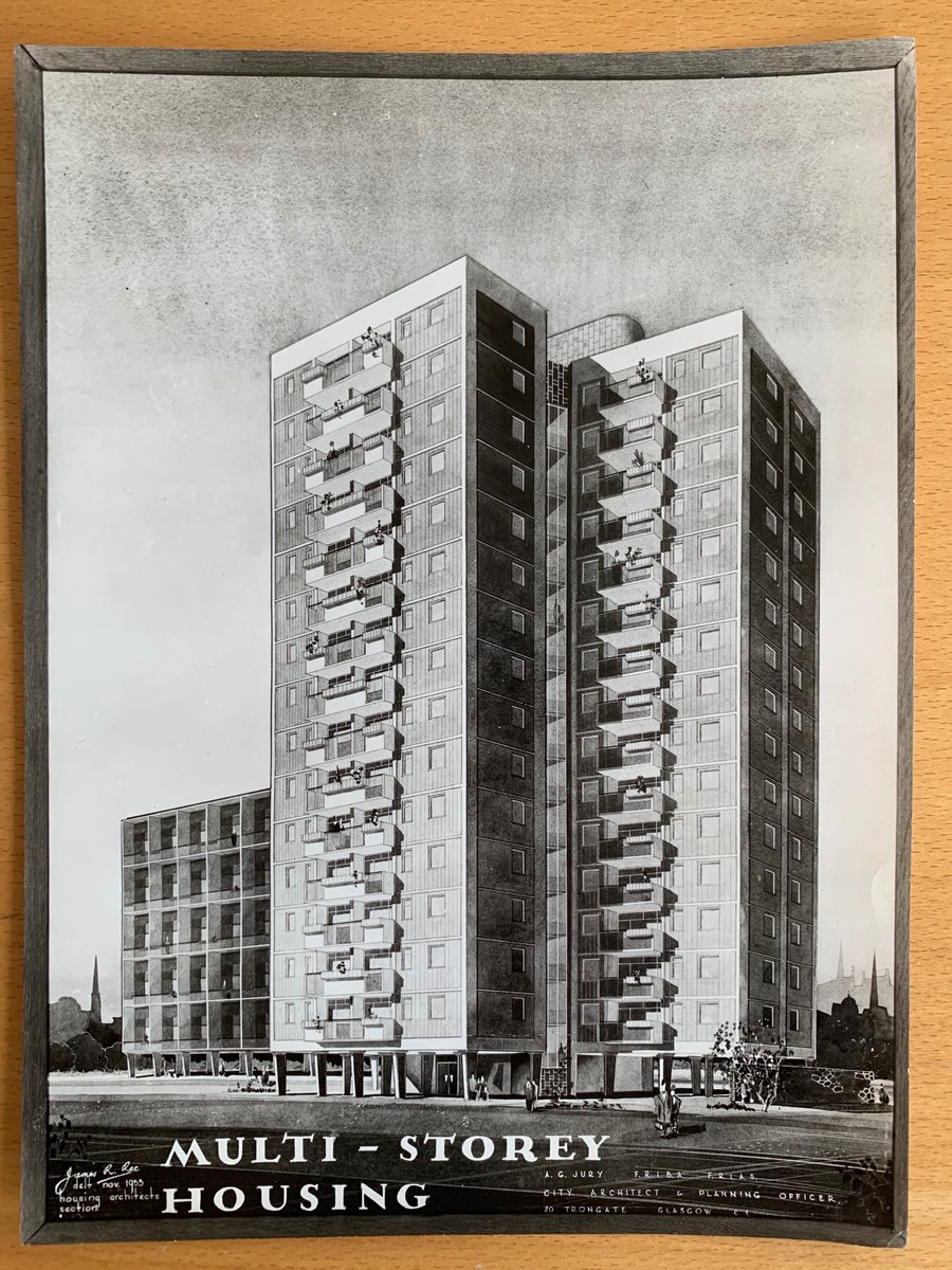 Finally this set include some of the illustrations / a model of the proposed blocks, inc the multi-storey flats and the maisonettes. Thanks again to  @commonfuturenow for saving these and passing them on, if anyone wants better quality scans of any of this etc just let me know.