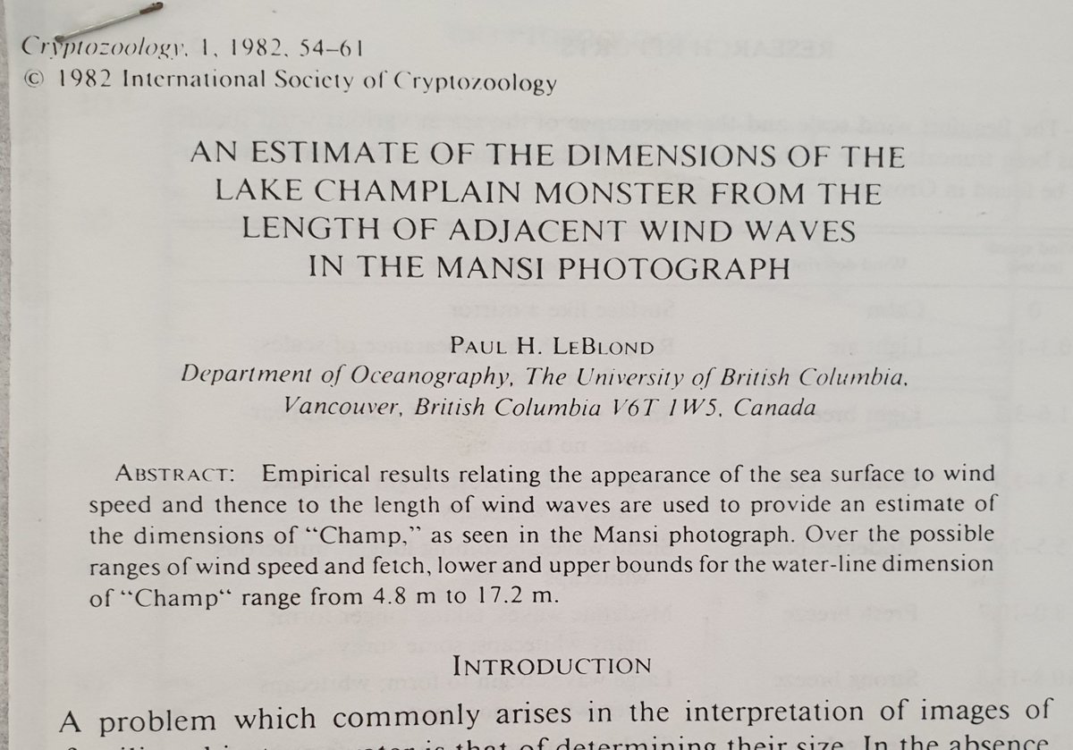 ... as he did in his analysis of the Wilson Nessie photo: see my thread on that photo!) that the object was VERY BIG, as in between 4.8m (16ft) and 17.2m (56 ft) long, which seems like a worryingly substantial error margin.