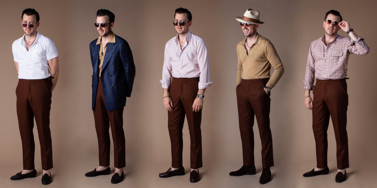 ArticlesofStyle's tweet photo. 1 Piece/15 Ways: The Rust Hopsack Suit
This one is our best-seller for a reason!
It's all about versatility.
5 Looks with the #Suit
5 Looks with the #Jacket
5 Look with the #Trouser
Which is your favorite?
✂️🇺🇸💯
Shop: https://t.co/DjWN6vhMOx
#Menswear #Hopsack #Suit https://t.co/We3MfiJrN5