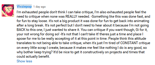 Despite being an adult, she cannot take criticism to save her life