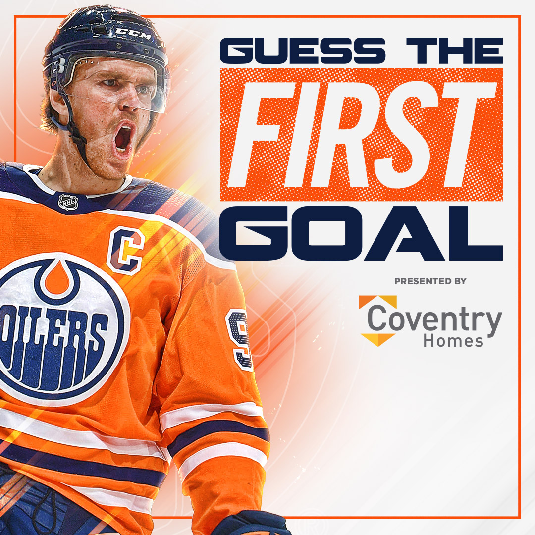 CoventryHomes's tweet photo. Only an hour to puck drop. Who do you think will score the first goal tonight? Leave your guess here and @EdmontonOilers for a chance to win an authentic crested jersey!

LET'S GO OILERS!!! https://t.co/UXzov58bcx