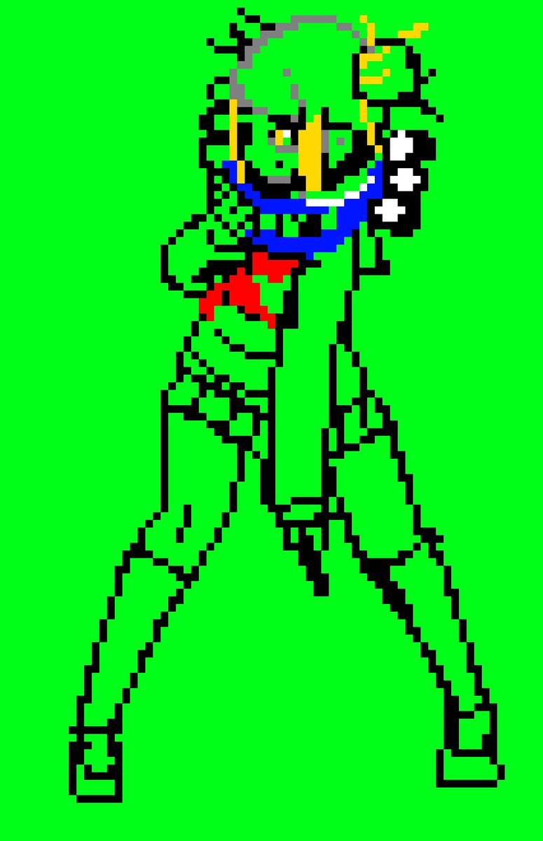 ツールはなんでもエエと思いますけんど 線画を適宜縮小しまして ドット絵のベースに Picopico256のイラスト ツールはなんでもエエと思いますけんど 線画を適宜縮小しまして ドット絵のベースに Picopico256のイラスト
