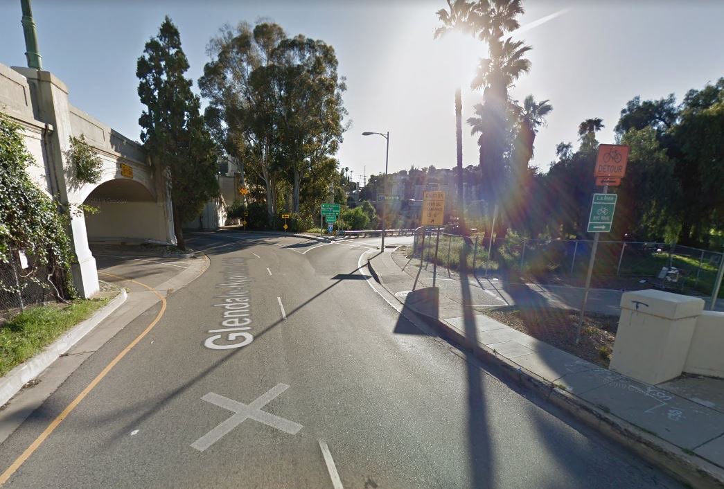 I think this entrance was built as a joke. It connects you to Hyperion and Glendale right at a 5 on-ramp. (7/11)