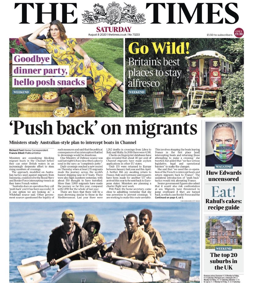 paul__johnson's tweet photo. -55,000 dead in Pandemic
-Economy shredded
-Unemployment about to soar

-But look: migrants https://t.co/u15zb5KPAq