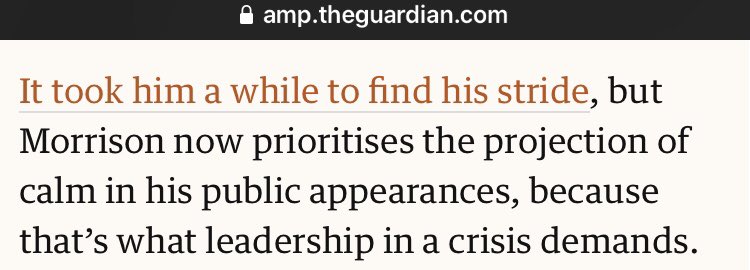and the hardy  #ScottySplain they all have on repeater, that he is growing in the job. This is wrong. EG Morrison wanted all borders open everywhere for the economy. His jerky ideological moves are causing complications, inefficiencies, anxiety, delays - all unnecessary costs.