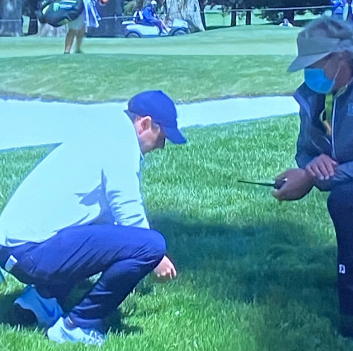 kendallbaker's tweet photo. "I don't think it was as visible as that."

After his ball was accidentally stepped on, Rory McIlroy made sure he didn't get a better lie than he felt he originally had. That's class.

Golf, man. https://t.co/qz1x4VHqW9
