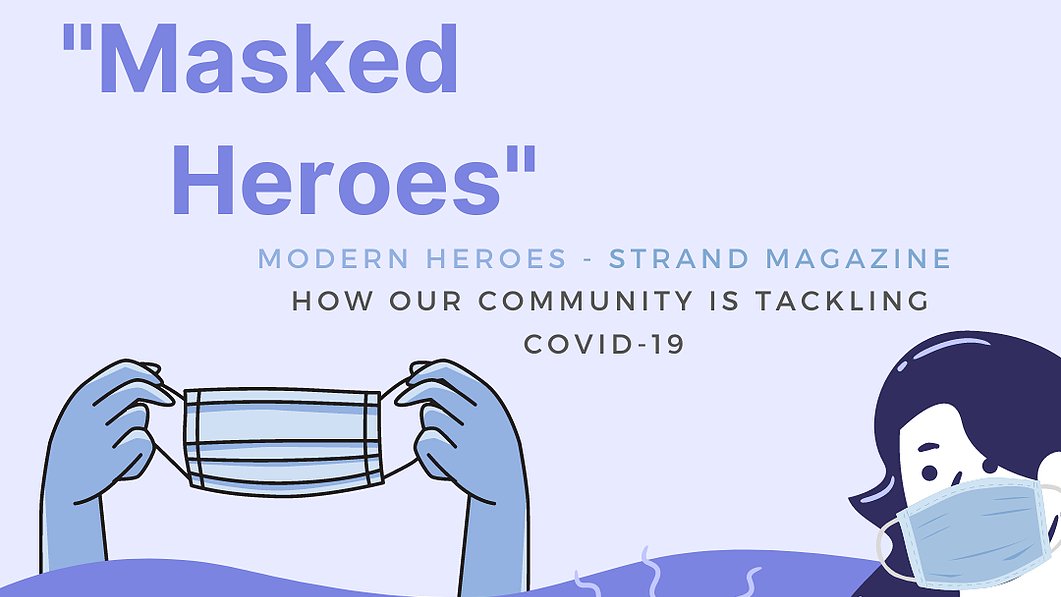 strandmag_kcl's tweet photo. "Masked Heroes" by 𝙆𝙖𝙩𝙞𝙚 𝙒𝙖𝙣𝙜 is the newest article in our series 'Modern Heroes - How our community is tackling Covid-19'. Read it online now😷🦸‍♀️
https://t.co/1rTH8VyITq https://t.co/uGSGoOGno0