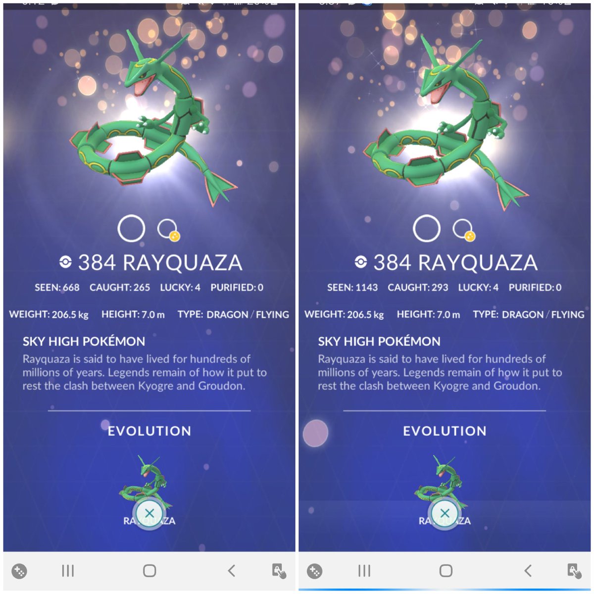Oceanscalling37's tweet photo. What a legendary week! 475 Rayquaza raids and a 100% Gible during #DragonWeek2020 thanks to an incredible community🐉. Also zoomed past 620mil XP today🐌🚀. #pokemongo #PokemonGOraid #Rayquaza https://t.co/c2wzuP8Nk1