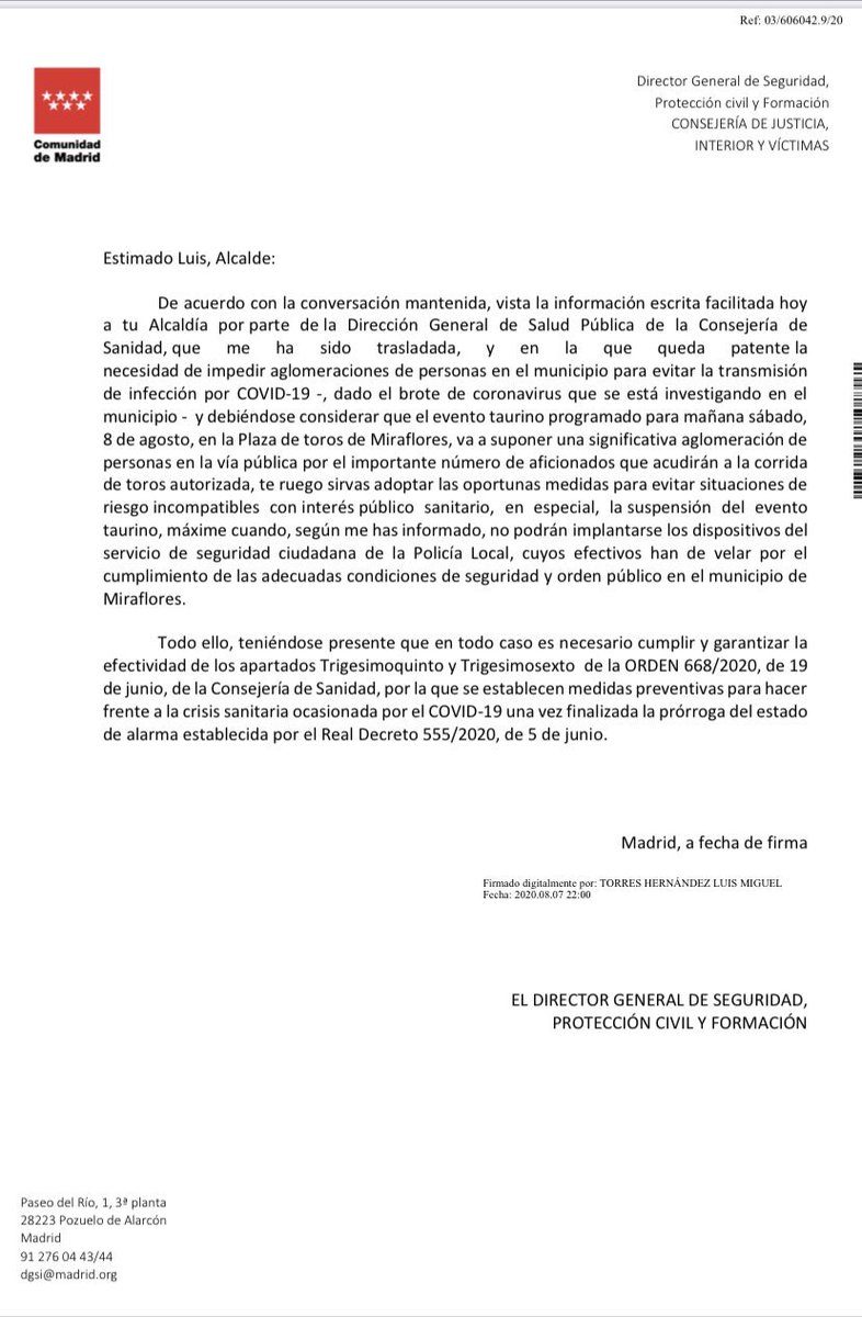 Cuanto lo siendo por Javier, pedazo de torero y persona. Suspendida por el Covid-19 la encerrona de <a href="/prensacortes/">Prensa Javier Cortés</a> <a href="/JavierCortesInf/">Javier Cortés</a> este sábado en Miraflores que suponía su reaparición. Mucho ánimo