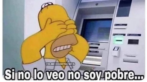Memejadas's tweet photo. Cuando sacas dinero de tu cuenta y te muestra lo que queda https://t.co/V2igfFhn50