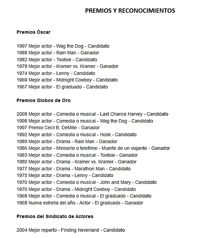 PREMIOS, RECONOCIMIENTOS Y FILMOGRAFÍA.(imágenes adjuntas)