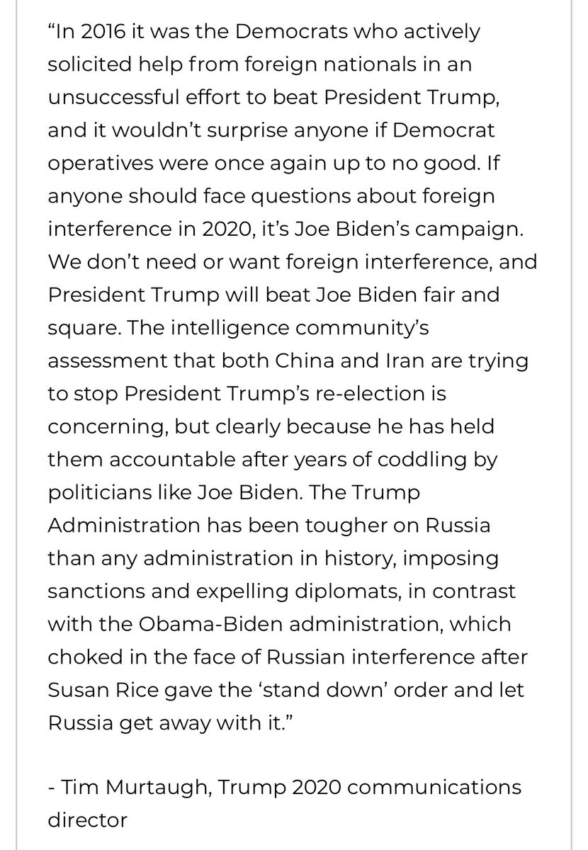 Trump and Biden campaigns take different tones in responding to the intelligence assessment, but both blame the other for not being strong enough: