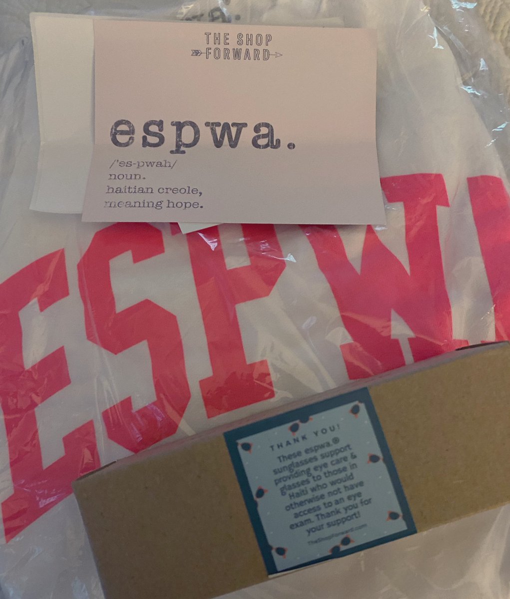 SaraMilliman's tweet photo. How about a little @theShopForward to make Friday even better!! @RadioAmy @merib I love my goodies &amp; love even more what they stand for. #espwa #guiltfreeshoppingspree #pimpinjoy #choosejoy https://t.co/CzN6NeazVL