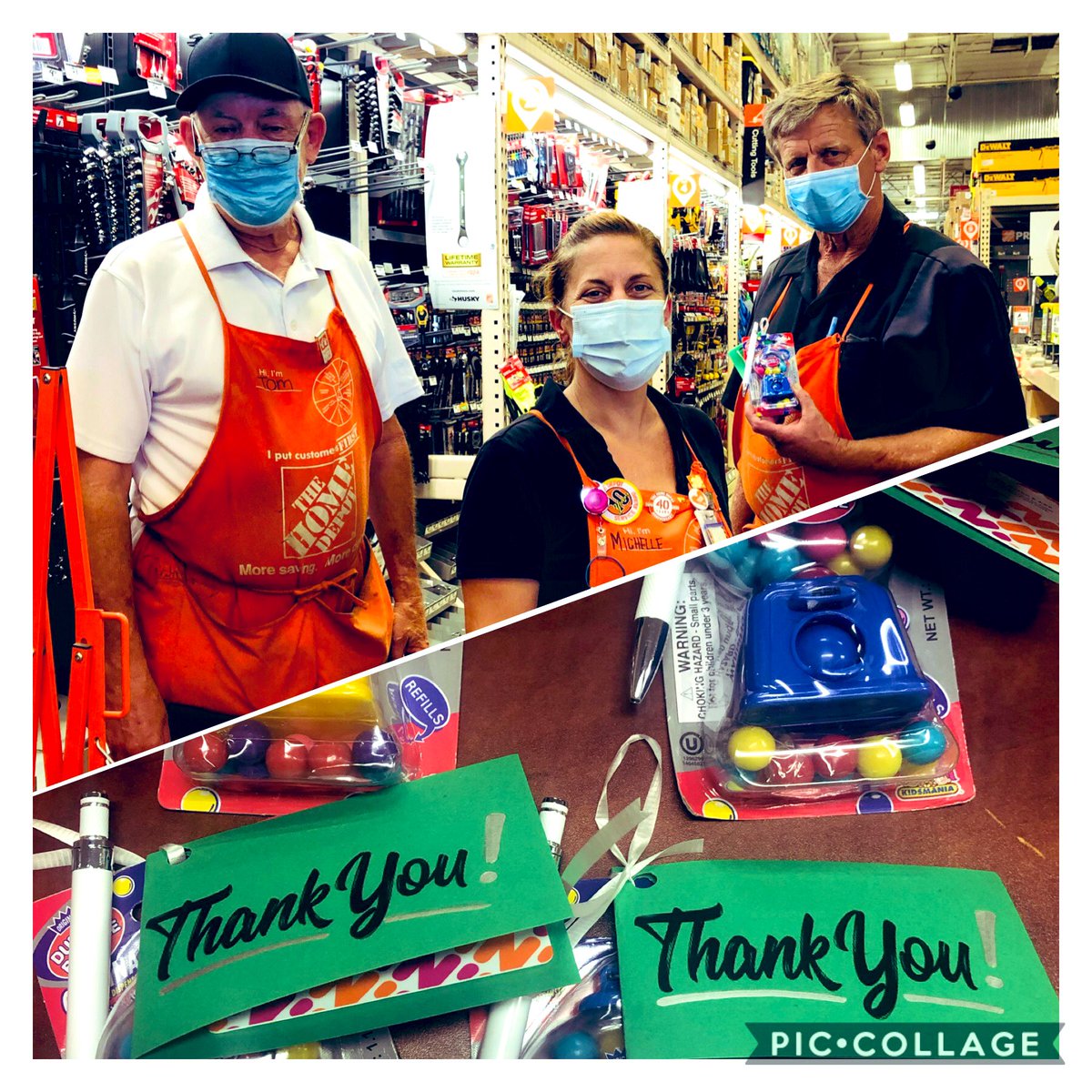 My awesome DH Michelle going out of her way to thank her team. Great job hardware, keep up the team work.      #d171 <a href="/6965homedepot/">East Orange HD #6965</a> #pacsouth