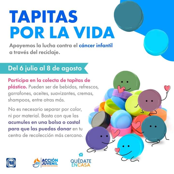 Poniendo mi granito de arena  🙌🏼 para apoyar por más  tratamientos para niños y niñas con cancer 
#TapitasPorLaVida 
#AcciónJuvenilPedroEscobedo