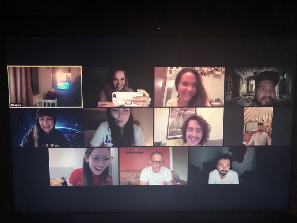 gemgemhurley's tweet photo. We're watching along with y'all #HOST horror fans! #HappySpookies https://t.co/e8pFGNmZ6X