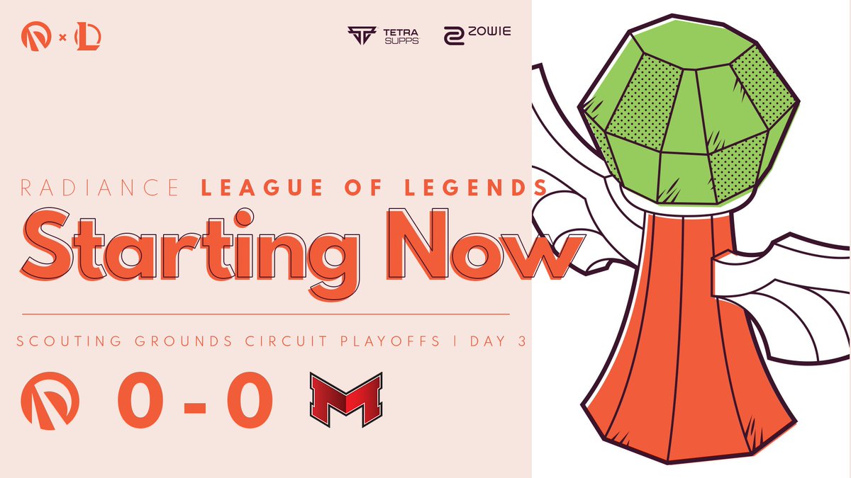 RadianceGG's tweet photo. We are taking on @MaryvilleGG once more for the SGC Playoffs! 🔥

*Stream has a 3-minute delay*

📺https://t.co/Yz0Gb2nBAy
🗣️@PawlieC / @BeatDownCasts
📺@PhiNickCasts 

#RADWIN☀️ https://t.co/GRSsIAqslr