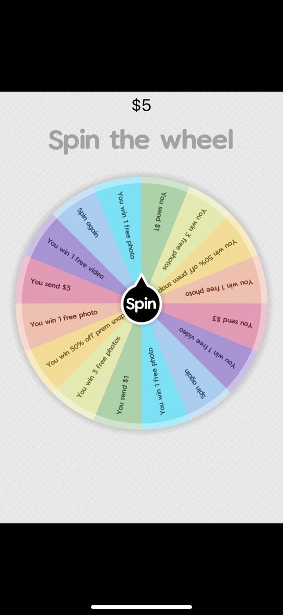 angelxxhearts's tweet photo. DM to spin the wheel for $5 💋 https://t.co/jDob4WUCI6
