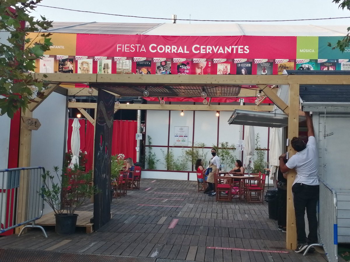 Meri_Bos's tweet photo. #Corralcervantes #nohayburlasconelamor direccion (i. vidal) y trabajo actoral impresionante @ @Fernandogilact @PabloPuyol_,Diego molero, Jesús fuente, concha delgado, @JesusTeyssiere @RobertaPasq, @iamalicialobo @DavidLorente10. La cultura vive, no la dejemos morir. Bona nit🥰 https://t.co/ZAIwLoD58h
