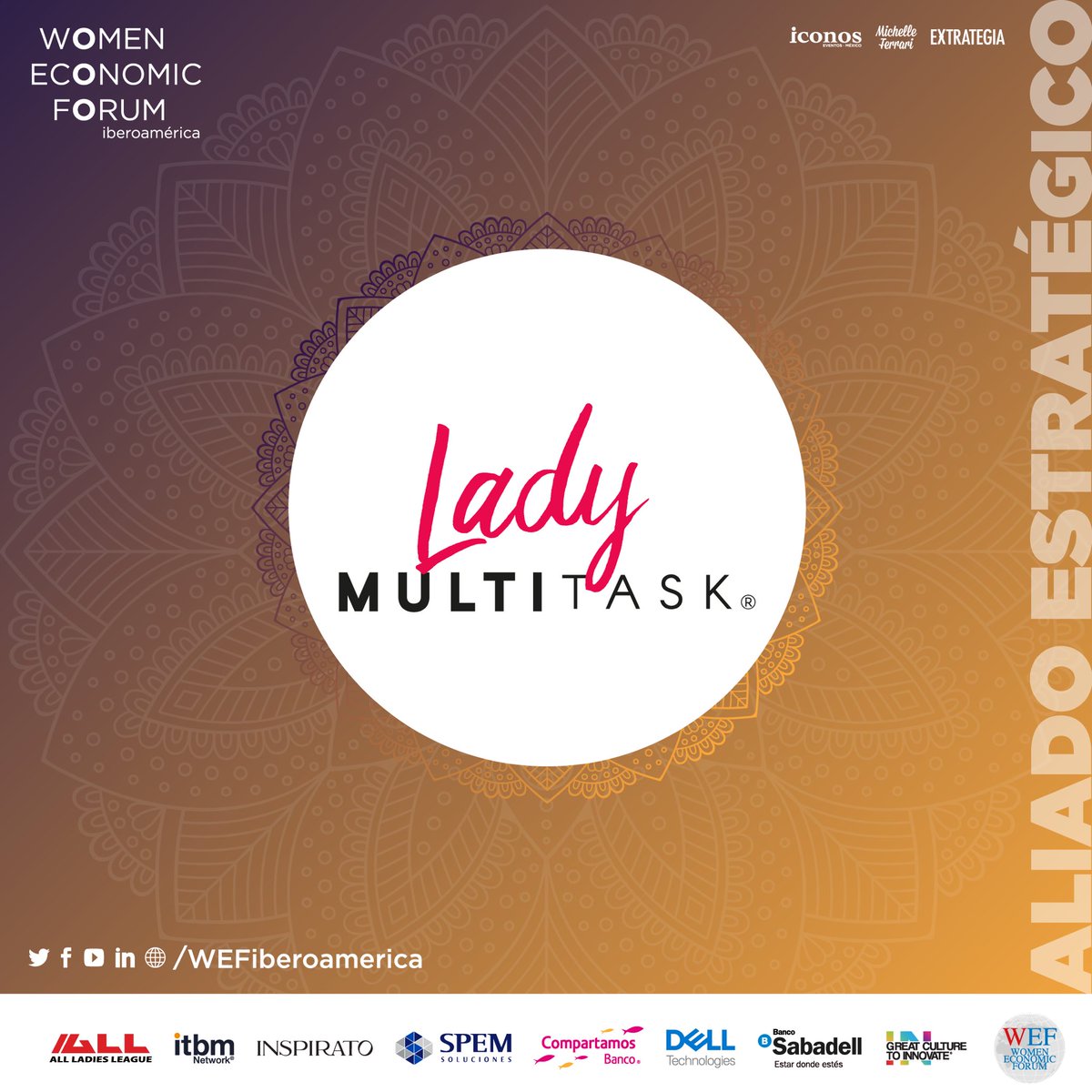 ernesttoramirez's tweet image. @WEFIbero será el evento virtual más importante para empoderar a la mujer en Iberoamérica. Cada vez son más los alidos estratégicos que se suman. ¡Inscríbete! wefiberoamerica.com