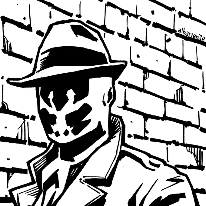 Quick sketch. Rorschach! 