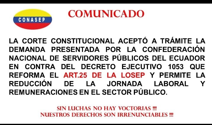 XIMENA32165502's tweet photo. @RemigioHurtado @ibastidaso @Lenin @Mariane33751788 @SigchaElssie @SindicalPublico @CONASEP_EC @mariapaularomo @RichardM_A https://t.co/FizBWLoDHL