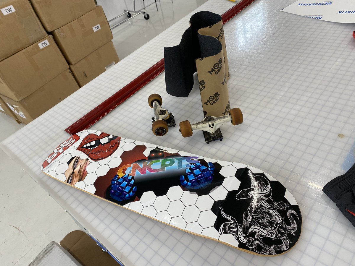 CNCPTRED_Design's tweet photo. We are hard on the grind(pun intended HARD). Ever dream of having your own PRO MODEL deck but canβt kick flip like Greg? Hit us up and weβll make you look as good as @tonyhawk without having to pull a 900 π#ConceptsAd https://t.co/ABU8OiSdWK