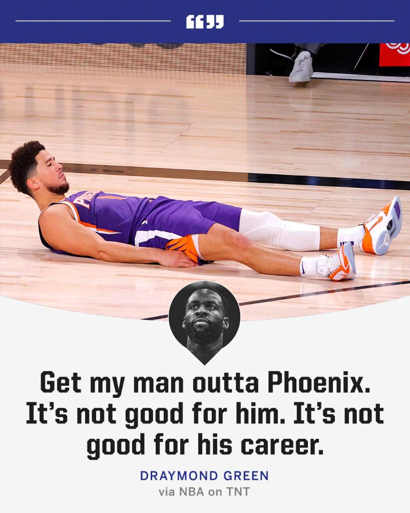 Draymond Green says Devin Booker is his NBA MVP. Is he your choice?