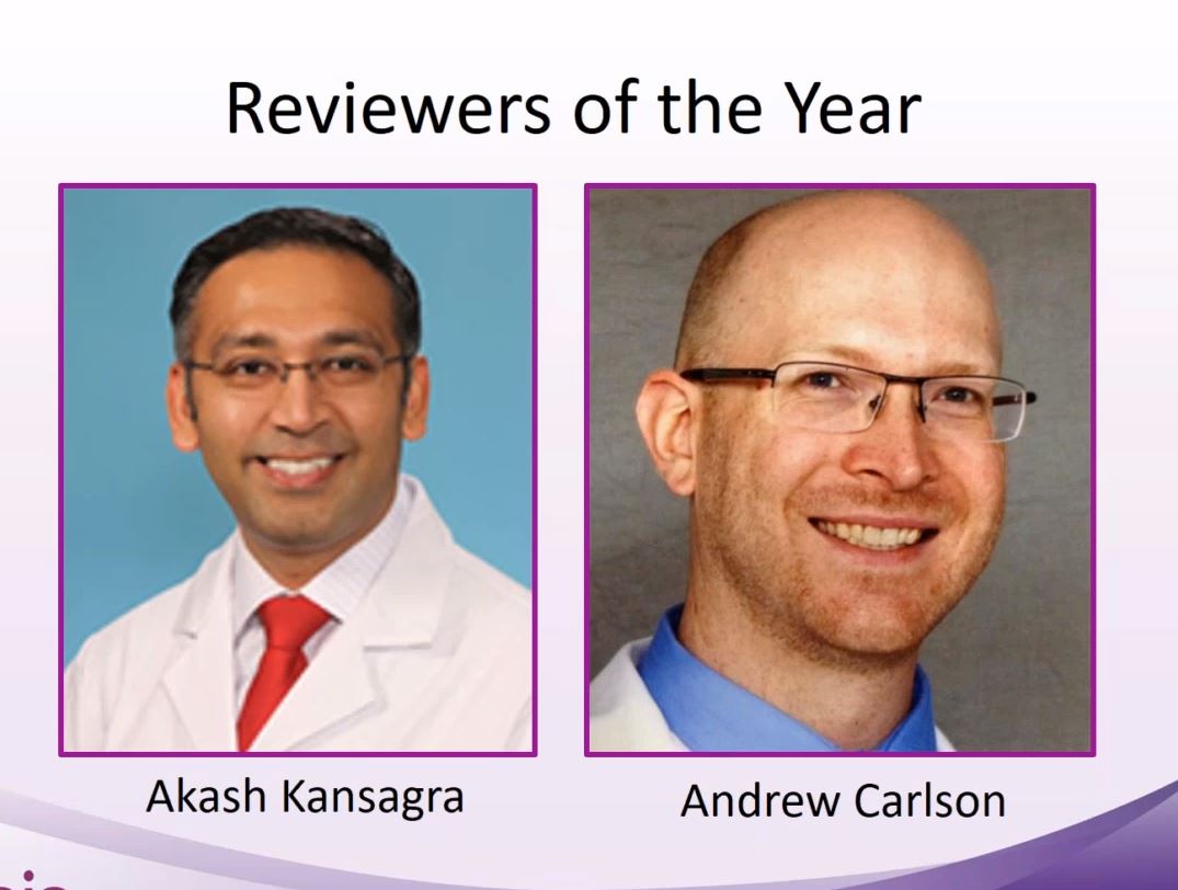 docroc99's tweet photo. #SNIS2020 Congratulations to our @JNIS_BMJ Reviewers of the Year  @AkashKansagra and Andrew Carlson!  Great honor 🙌 @JNISEditor @JoshuaAHirsch @dr_mchen @JMoccoMD @DrMichaelLevitt @WBrinjikji @GaborTothMD @rdeleacymd @AshuPJadhav @WBrinjikji @SNISinfo https://t.co/4m42mm0D94