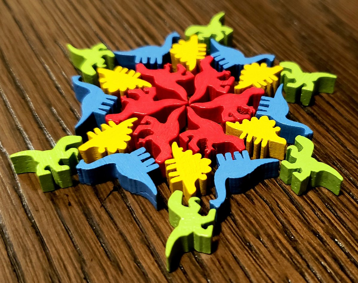 WillKnitForCake's tweet photo. @Gamelyn_Games It's hot outside... thought making snowflakes might help. Does it help? 
#TEDinosaurs https://t.co/Lz3Jg1h0fU