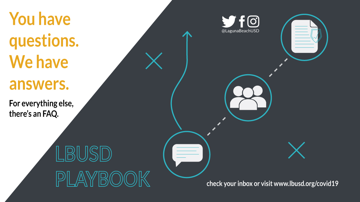 LBUSD, check your inboxes! We have created a 2020-2021 Playbook to help answer questions about the upcoming school year and guide you as you make decisions on the learning models offered.

Visit our website at lbusd.org/covid19 for more information.