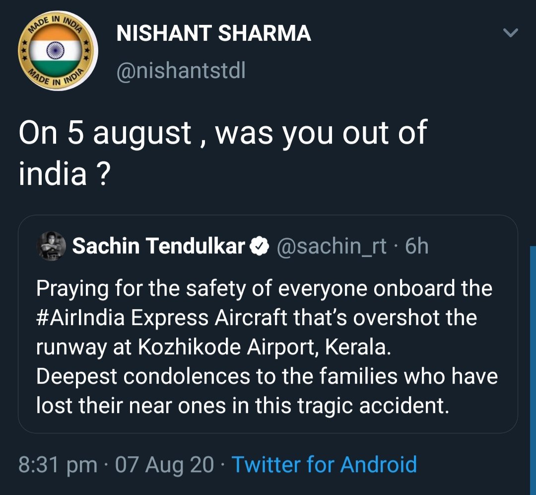 HeyySiriii's tweet photo. Celebs posted prayers for people of #planecrash #AirIndia

Meanwhile Sanghis threatening @iamsrk and questioning celebs for not tweeting in support of Ram mandir.

Priorities!!!

#KozhikodeAirCrash https://t.co/KwPYsPxVPO