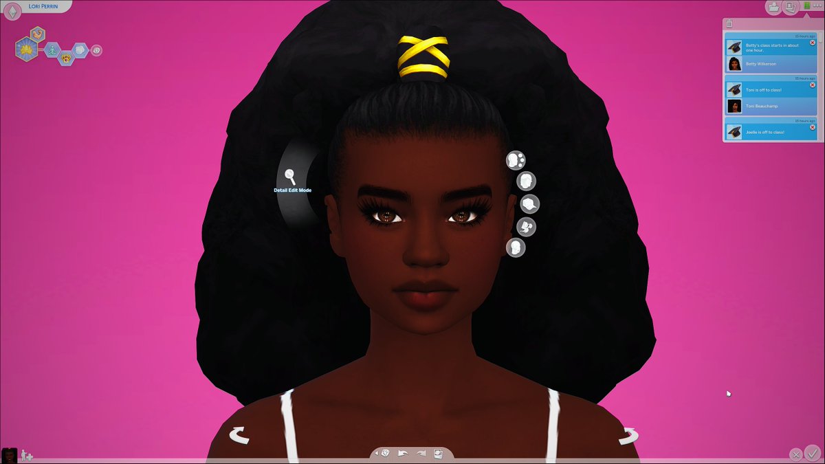 Xmiramira's tweet image. Melanin Pack 4. First pic without reshade. Second pic with reshade. Regardless of how much contrast you prefer, they both look better than the third pic, which is an EA skintone.
