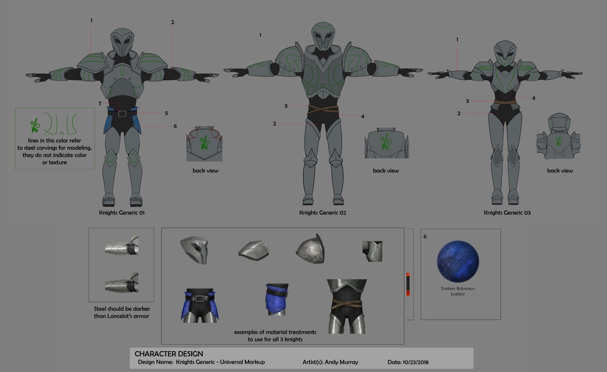 Oh wait, I forgot: more armor designs!  @YingjueChen concept plus art direction,  @AlfonsoBlaas production design,  @dr_bugs_ CG Supervision. This armor gets a lot of screen time, so I hope that I didn't mess it up :)